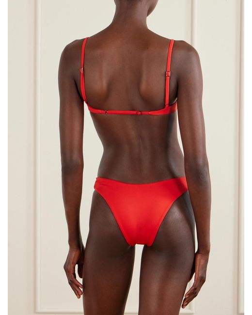 Haight Red Cora Triangle Bikini Top