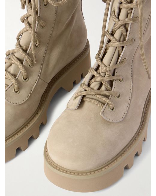 J.W. Anderson Natural Suede Combat Boots