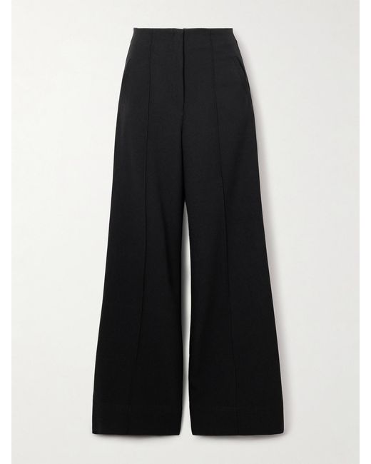 ANDRES OTALORA Black Latidos Twill Wide-Leg Pants