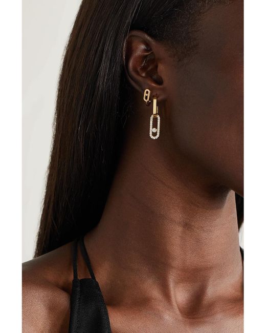 Messika Natural Move Link 18-Karat Diamond Earrings