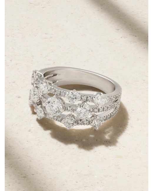 De Beers Natural Arpeggia 18-Karat Diamond Ring