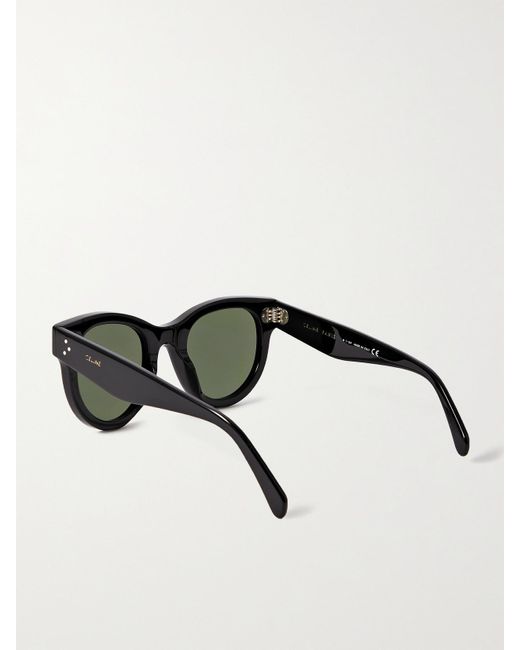 Céline Black Round-Frame Acetate Sunglasses