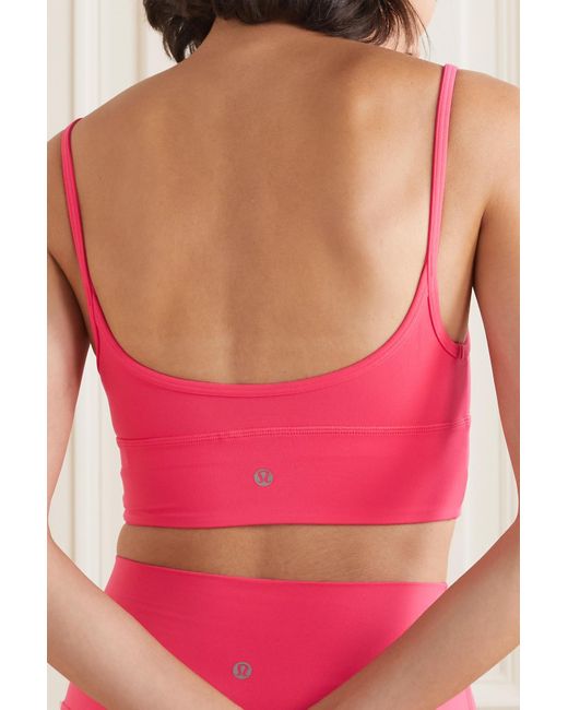 lululemon athletica Align Nulu Sports Bra in Pink Lyst