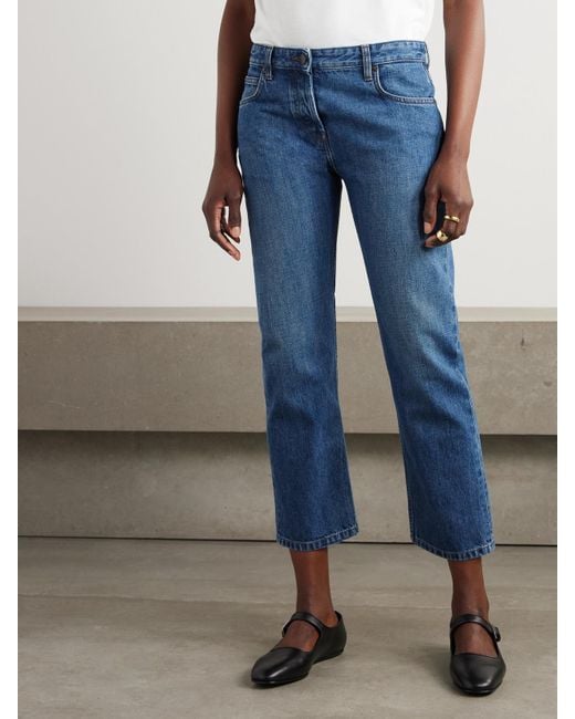 The Row Blue Riaco Halbhohe Jeans Mit Geradem Bein