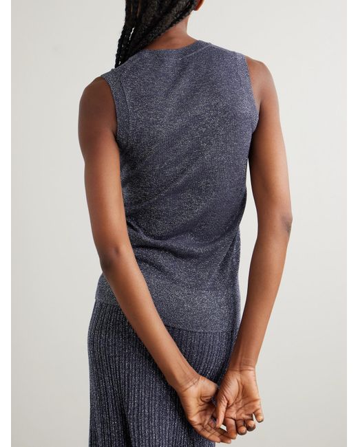 Joseph Blue Lurex Tank