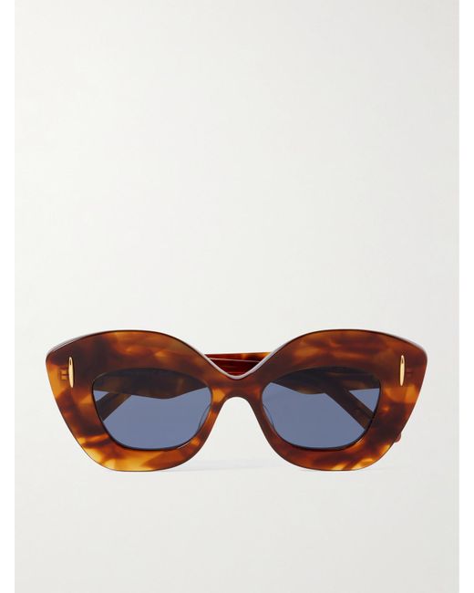 Loewe Multicolor Oversized Cat-Eye Acetate Sunglasses
