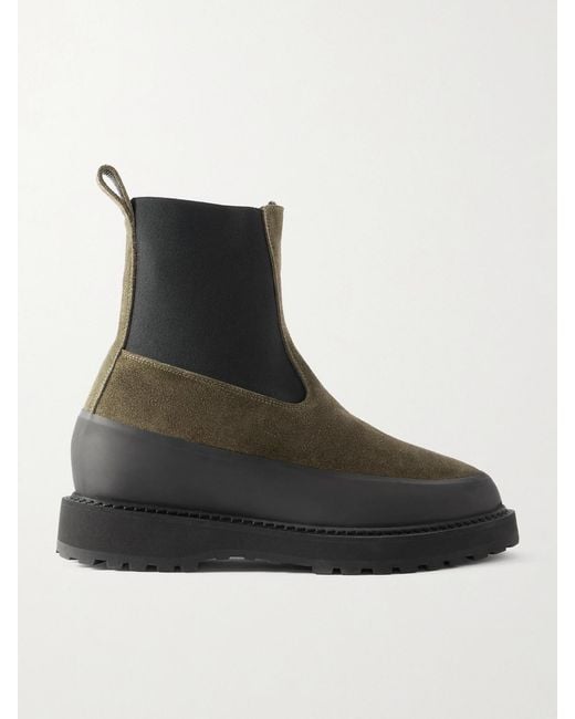 Le Monde Beryl Black Diemme Dolomite Suede Chelsea Boots