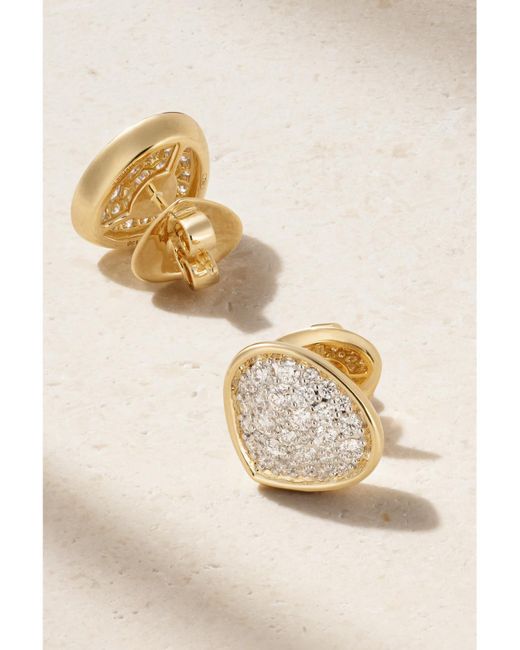 Marina B Natural Trisola 18-Karat Diamond Earrings
