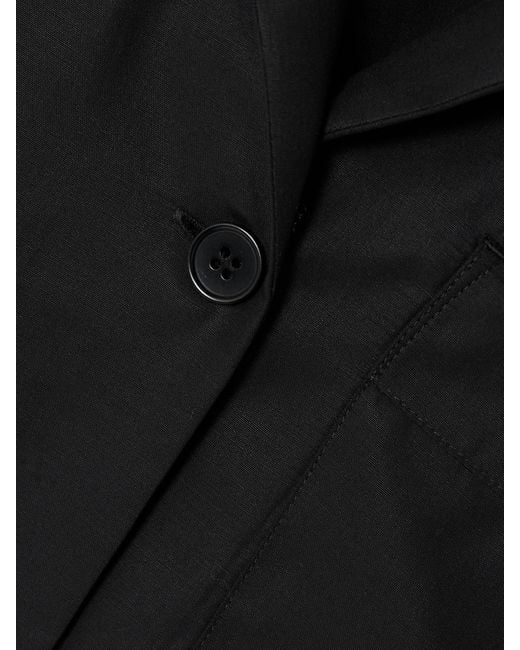 CDLP Black Lyocell Pajama Shirt