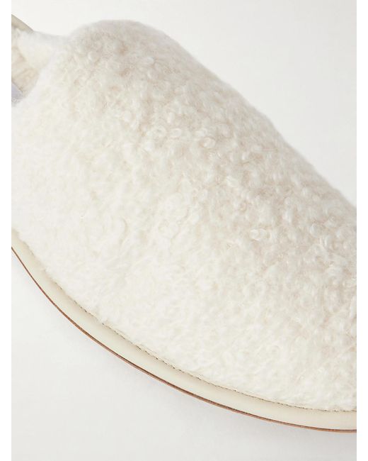 Gabriela Hearst Natural Bristol Cashmere Slip-On Flats