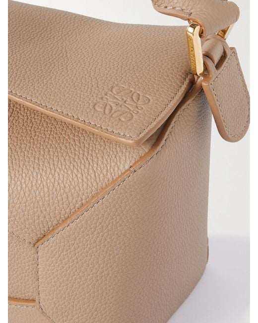 Loewe Natural Puzzle Leather Shoulder Bag
