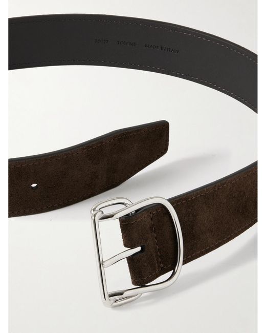 Ceinture En Daim Swirl Totême  en coloris Black