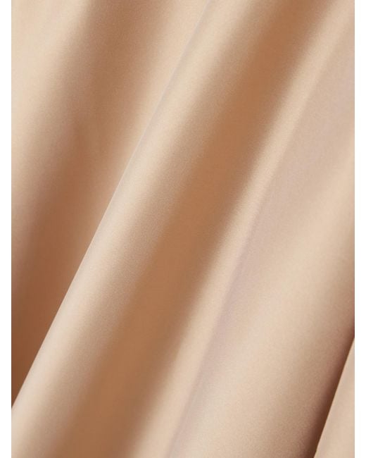 BERNADETTE Natural Nathalie Off-The-Shoulder Taffeta Gown