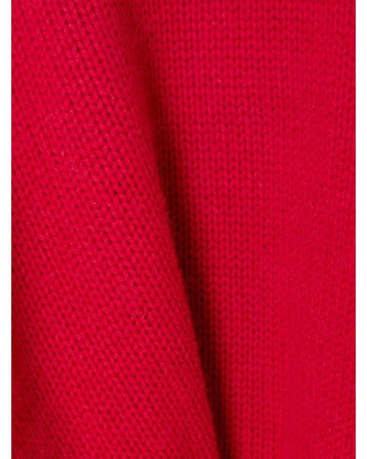 La Ligne Red Archie Wool And Cashmere-Blend Mock-Neck Sweater