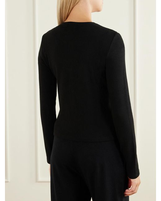 Leset Black Lauren Jersey Cardigan