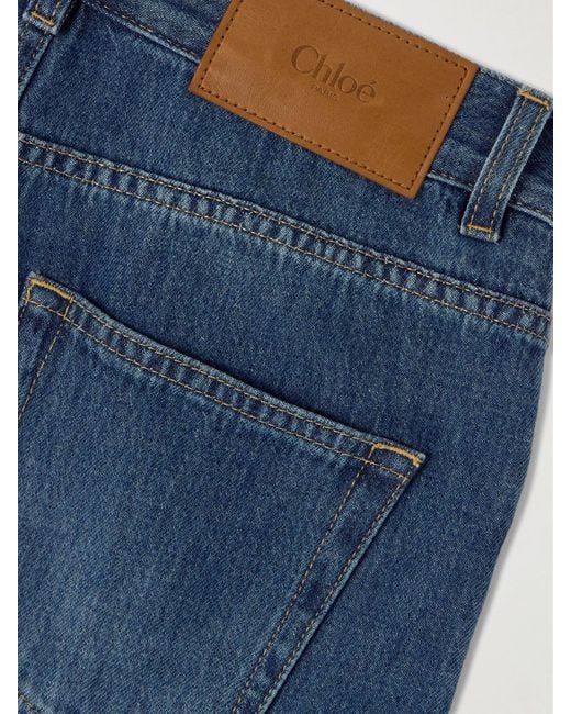 Chloé Blue High-Rise Flared Jeans
