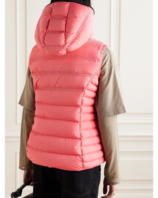 Moncler Pink Aliterse Quilted Shell Down Vest