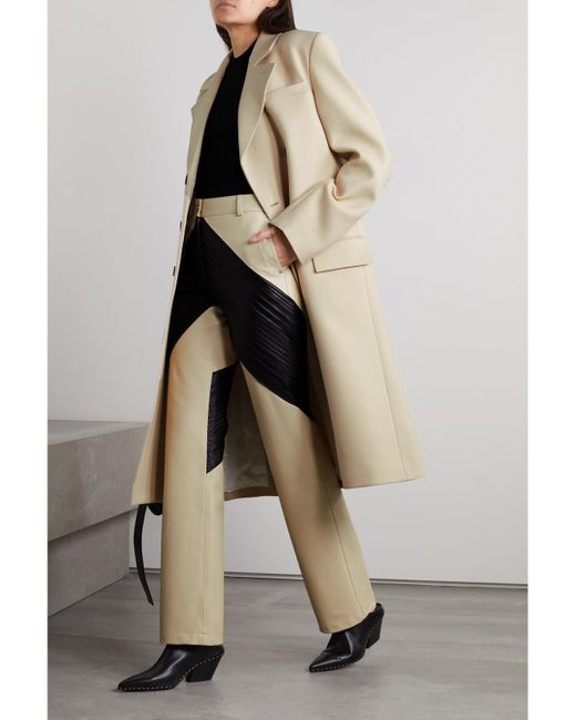 Peter Do Natural Cutout Double-Breasted Wool-Blend Coat