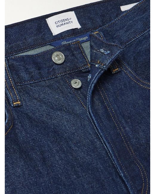 Citizens of Humanity Blue Ayla Baggy Mid-Rise Wide-Leg Jeans