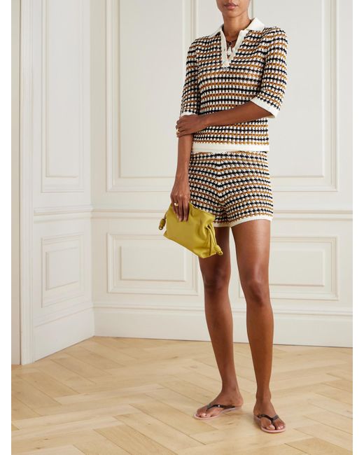 Eres Yellow Shorts Aus Einer Baumwollmischung