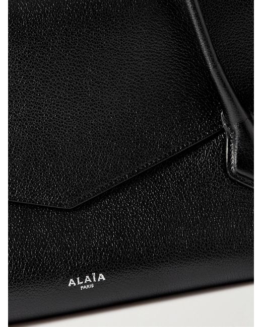 Alaïa Black Le Teckel Flap Textured-Leather Shoulder Bag