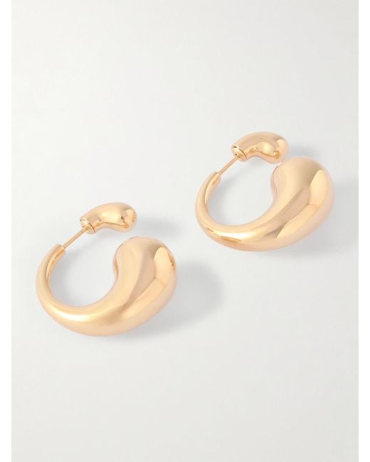 Bottega Veneta Natural Tone Earrings