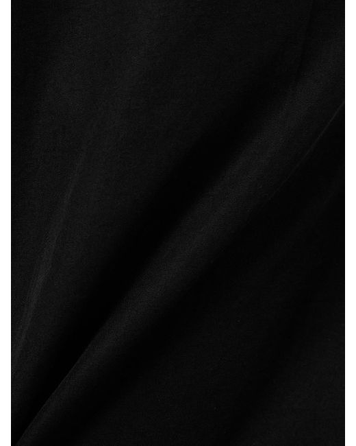 Balenciaga Black Hose Mit Weitem Bein Aus Lyocell-Popeline