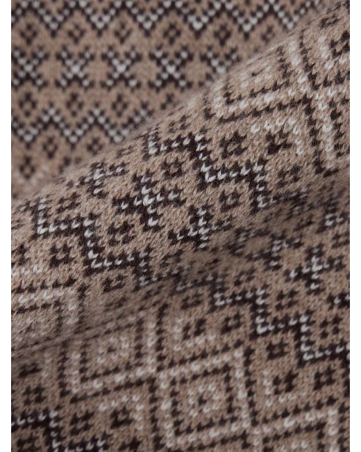James Purdey & Sons Brown Kirkstone Kaschmirpullover Mit Fair-Isle-Muster