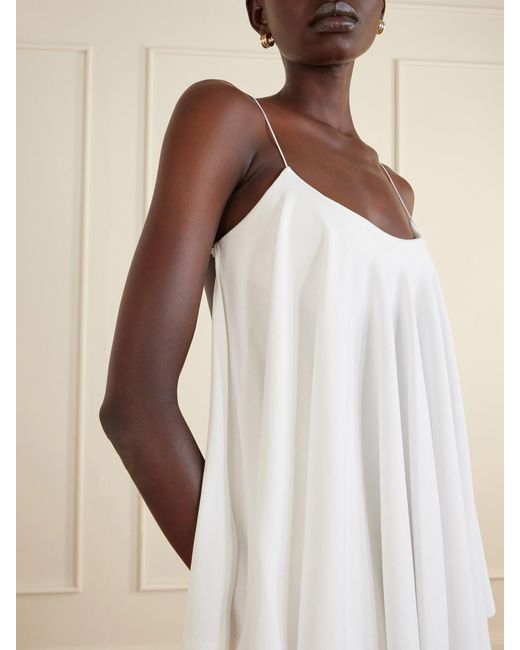 Jacquemus White Le Haut Voile Open-Back Jersey Top