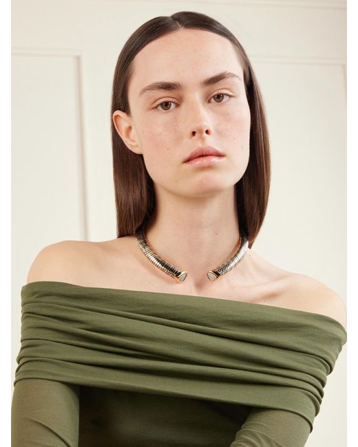 Marina B Natural Trisola 18-Karat, Titanium And Diamond Necklace