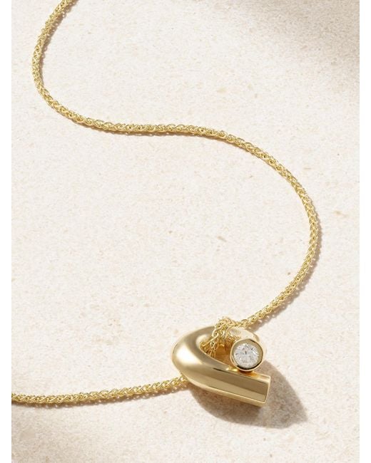 Tabayer Natural Oera Mini Kette Aus 18 Karat Mit Diamant