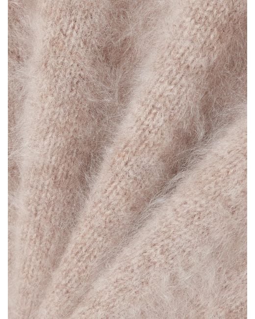 James Perse Natural Halo Brushed-Cashmere Sweater