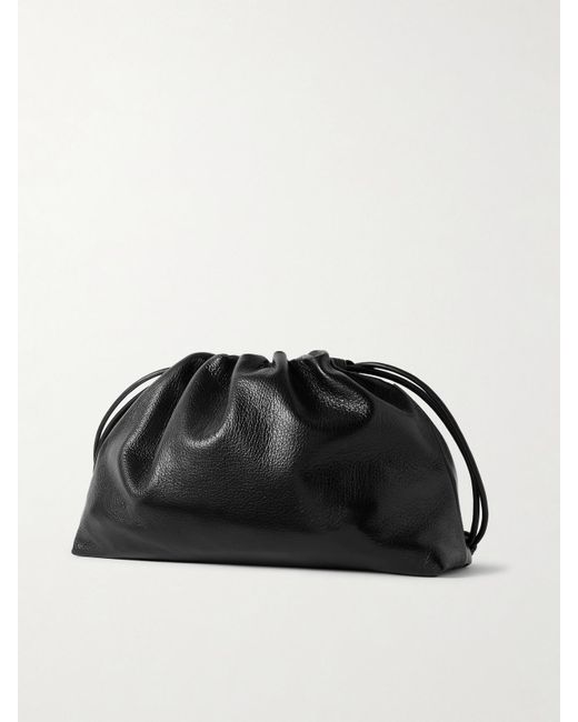 Loewe Black Flamenco Large Textured-Leather Shoulder Bag
