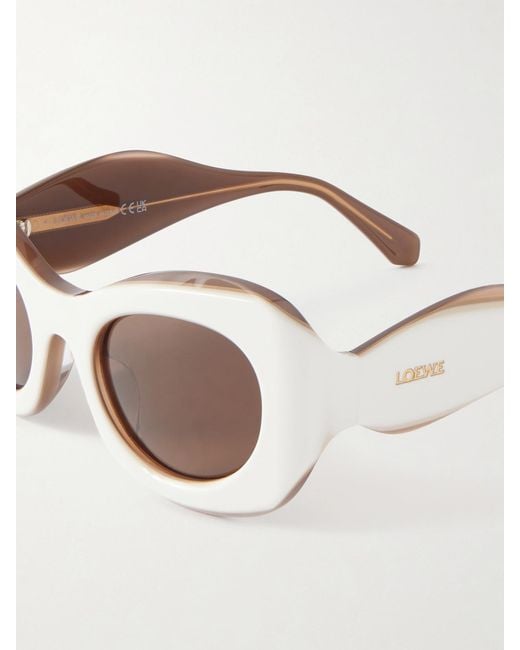 Loewe Natural Paula's Ibiza Rounded-Frame Acetate Sunglasses