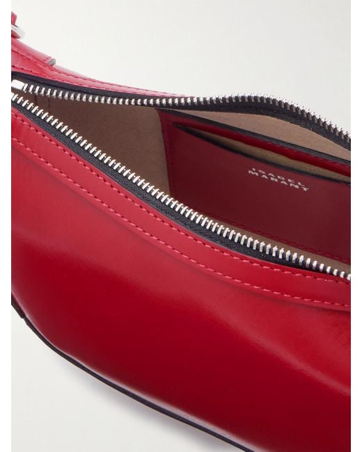 Sac Porté Épaule En Cuir À Clous Oskan Moon Isabel Marant en coloris Red