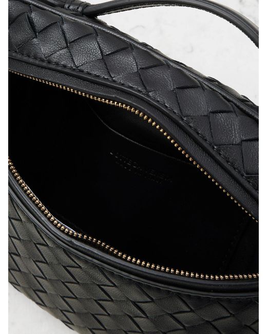 Bottega Veneta Black Bang Bang Small Intrecciato Leather Tote