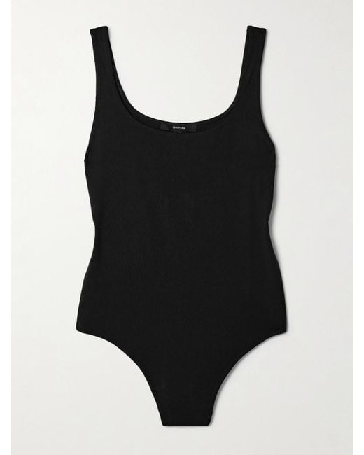 The Park Black Lisa Pyratex Power 3 Thong Bodysuit
