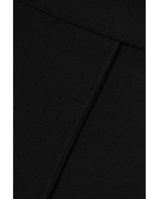 Another Tomorrow Black Net Sustain Stretch-Merino Wool Wide-Leg Pants
