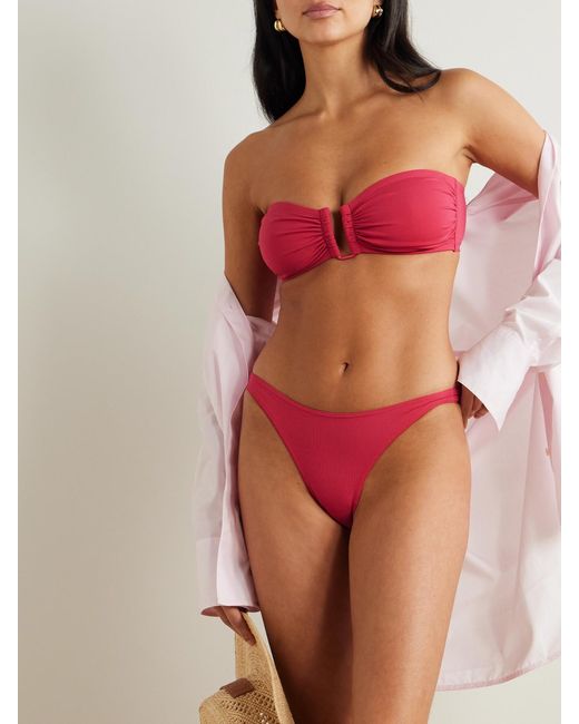 Eres Red Les Essentiels Show Bandeau Bikini Top