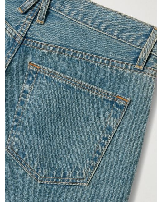 SLVRLAKE Denim Blue Tess Long Twisted Stem Boyfriend Jeans