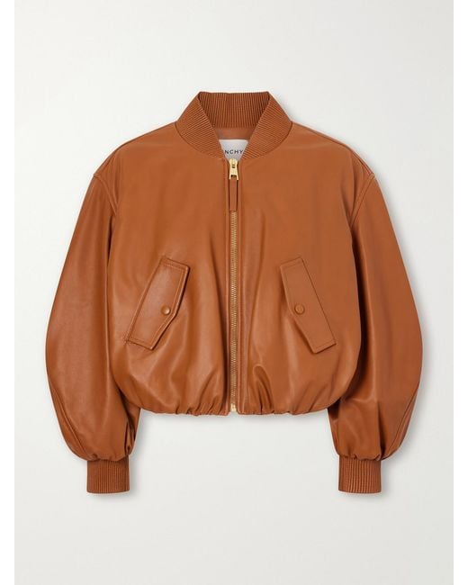 Givenchy Brown Leather Cropped Jacket
