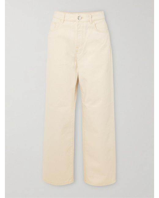 Rohe Women's Natural High-Rise Wide-Leg Jeans