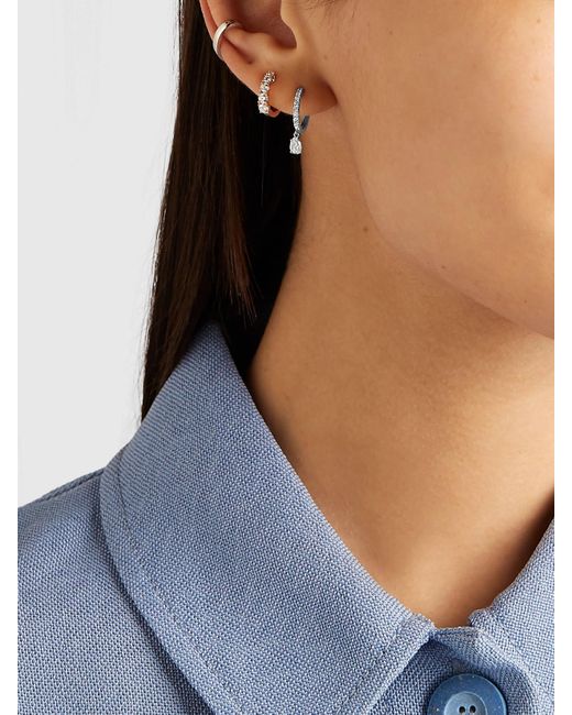 Anita Ko Natural Huggies 18-Karat Diamond Single Earring