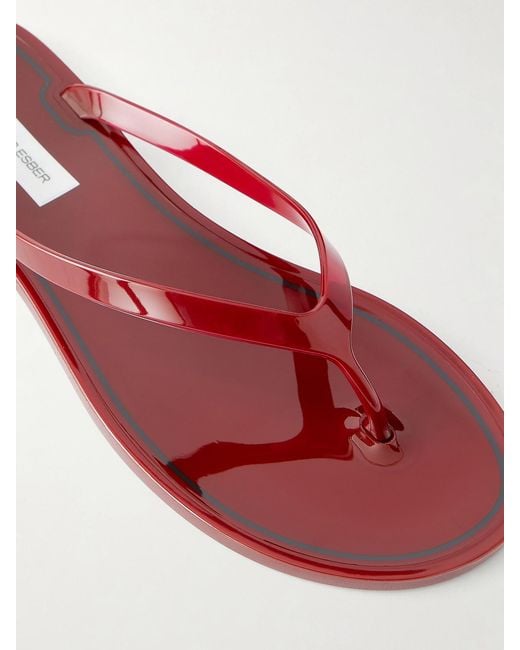 Christopher Esber White Jo Pvc Flip Flops
