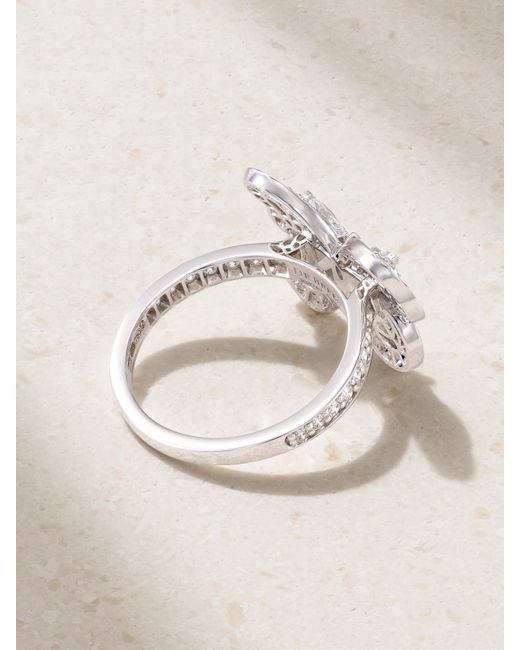 De Beers London Natural Portraits Of Nature Butterfly 18-Karat Diamond Ring