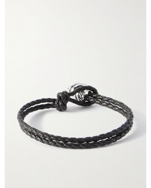 Bottega Veneta Brown Intrecciato Leather And Bracelet