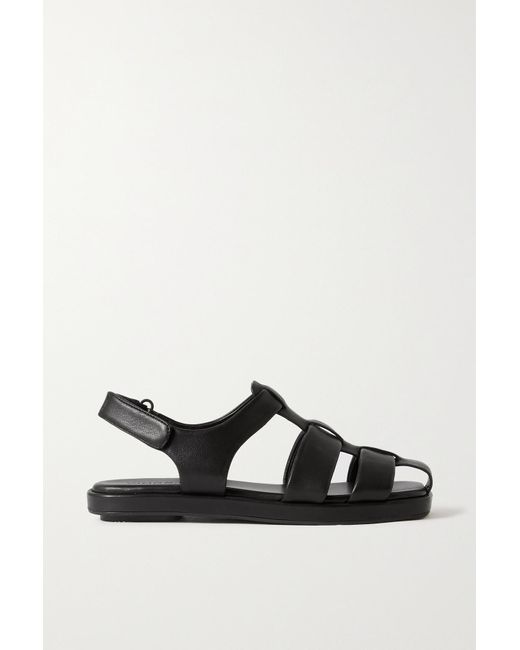 Vince Rava Leather Sandals in Black - Lyst