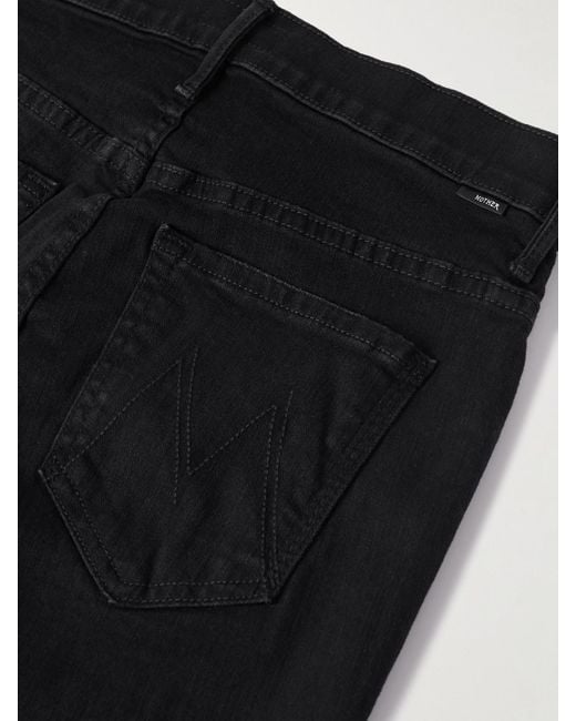 Mother Black The Insider Verkürzte, Hoch Sitzende Bootcut-Jeans
