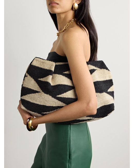 Sensi Studio Natural Medium Two-Tone Sisal Clutch