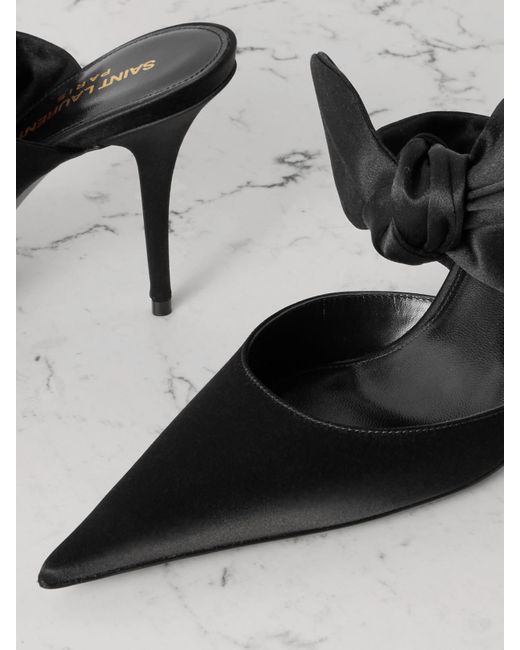 【SAINT LAURENT】Barbara Stiletto Mule/追跡可能/全国送料無料 BARBARA mules in smooth leather | Saint Laurent | YSL FI